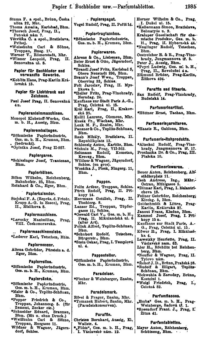 Compass. Finanzielles Jahrbuch 1923, Band V: Tschechoslowakei. - Page 2437