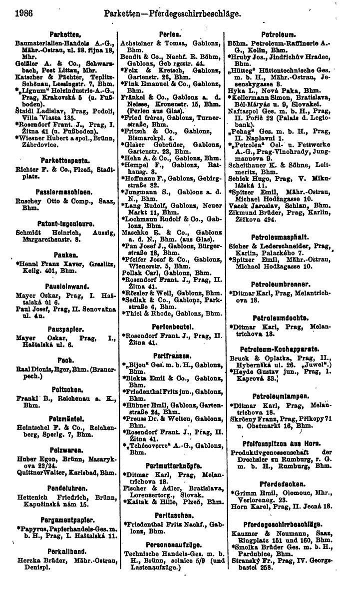 Compass. Finanzielles Jahrbuch 1923, Band V: Tschechoslowakei. - Seite 2438