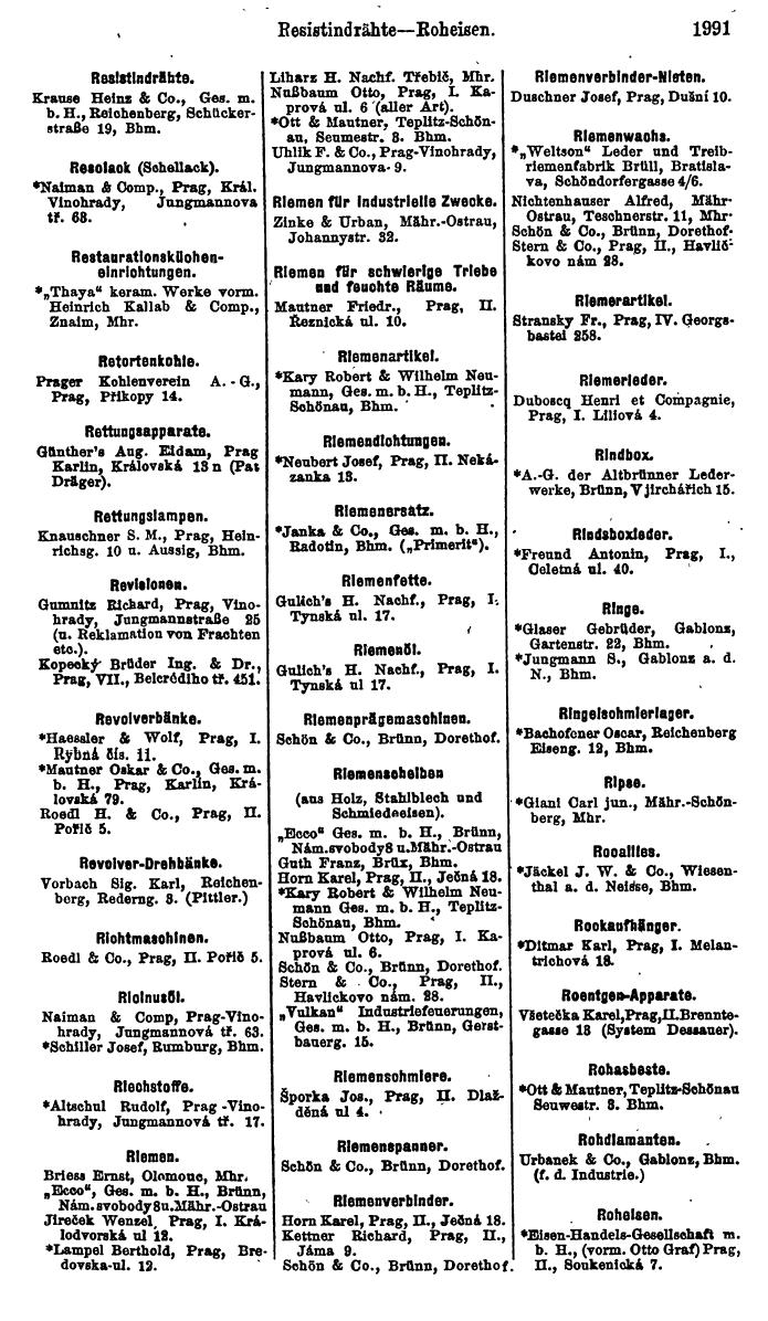 Compass. Finanzielles Jahrbuch 1923, Band V: Tschechoslowakei. - Page 2443