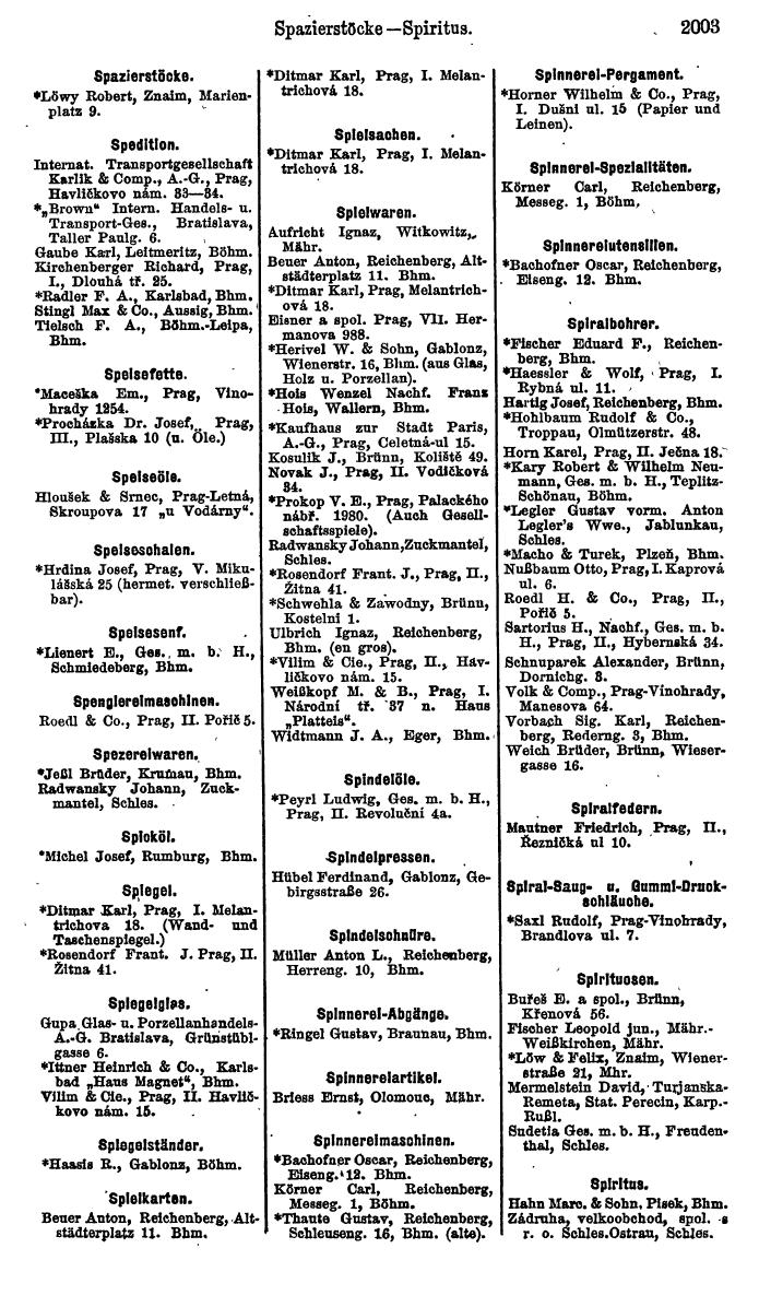 Compass. Finanzielles Jahrbuch 1923, Band V: Tschechoslowakei. - Seite 2455