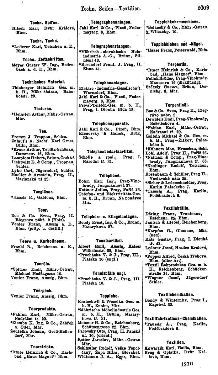 Compass. Finanzielles Jahrbuch 1923, Band V: Tschechoslowakei. - Seite 2461