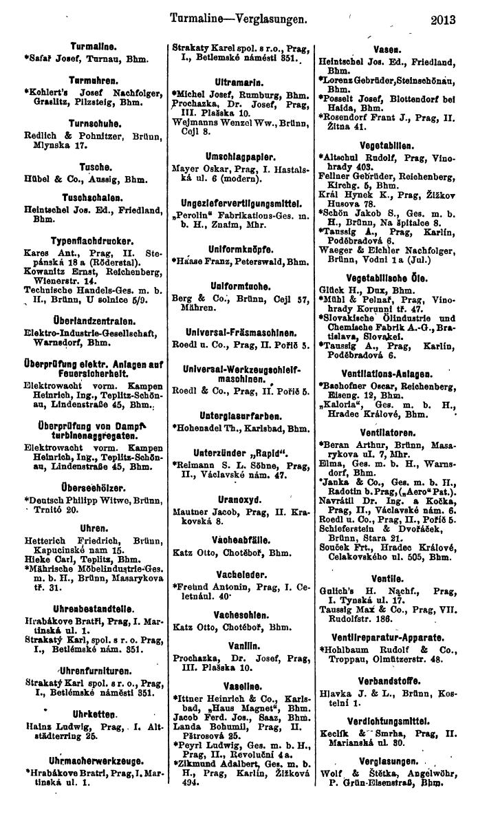 Compass. Finanzielles Jahrbuch 1923, Band V: Tschechoslowakei. - Page 2465