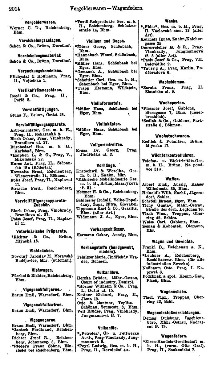 Compass. Finanzielles Jahrbuch 1923, Band V: Tschechoslowakei. - Seite 2466