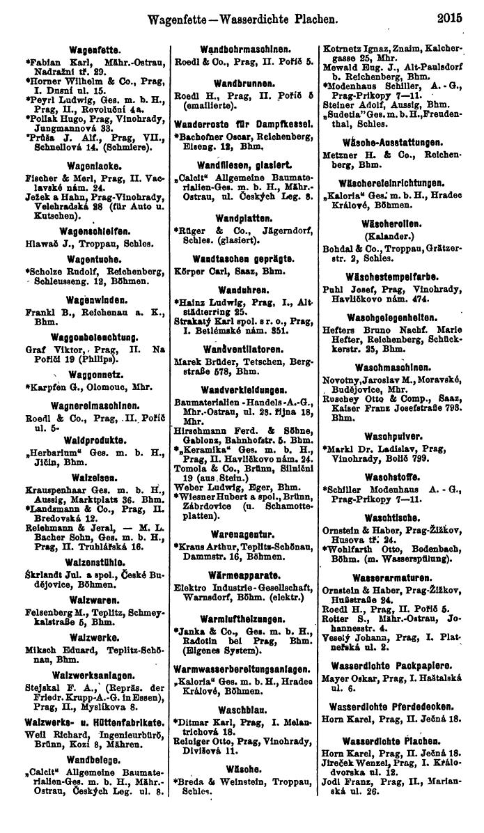 Compass. Finanzielles Jahrbuch 1923, Band V: Tschechoslowakei. - Page 2467