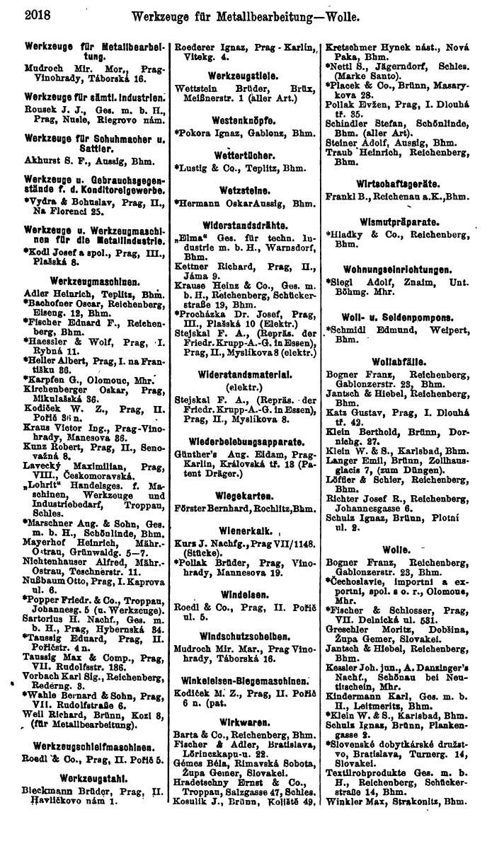 Compass. Finanzielles Jahrbuch 1923, Band V: Tschechoslowakei. - Page 2470