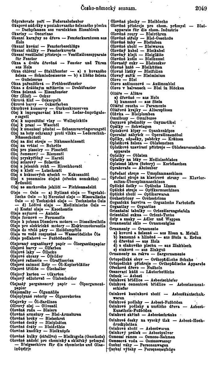 Compass. Finanzielles Jahrbuch 1923, Band V: Tschechoslowakei. - Seite 2501