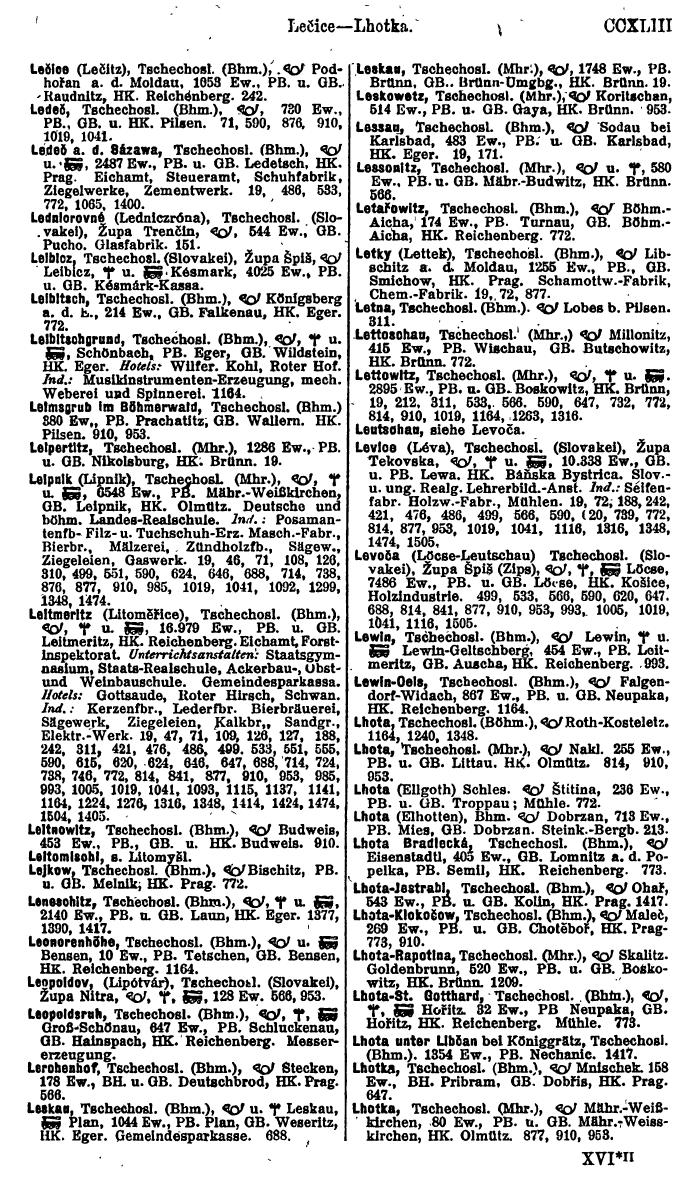 Compass. Finanzielles Jahrbuch 1923, Band V: Tschechoslowakei. - Seite 271