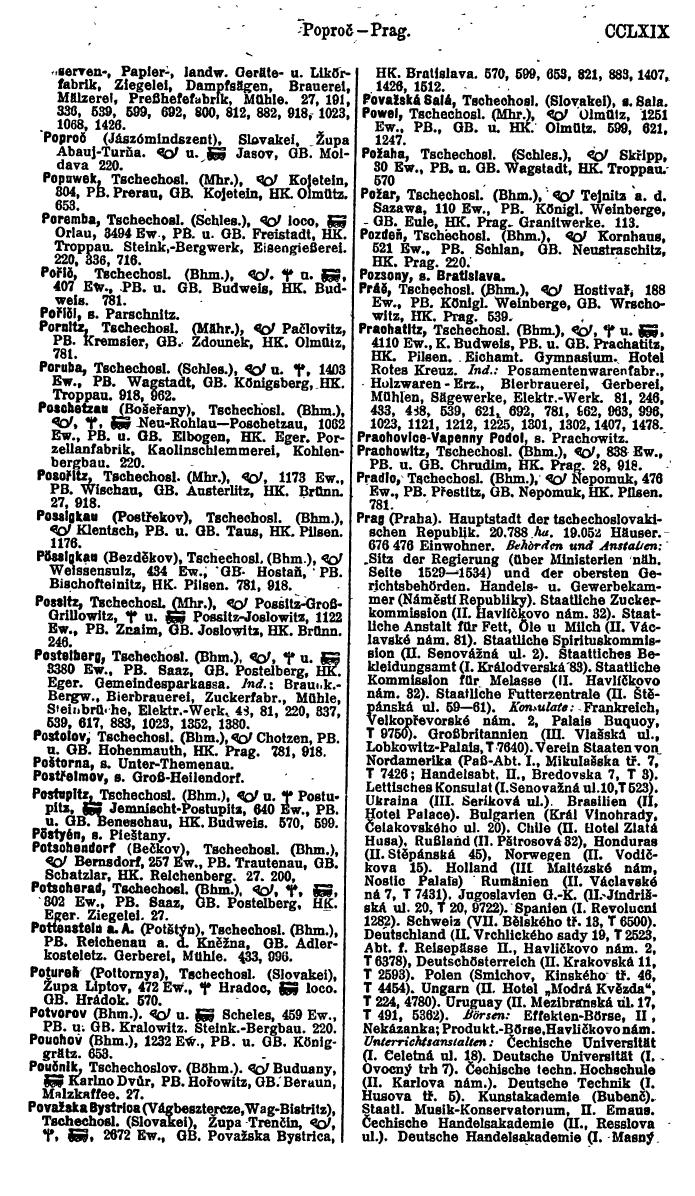 Compass. Finanzielles Jahrbuch 1923, Band V: Tschechoslowakei. - Page 297