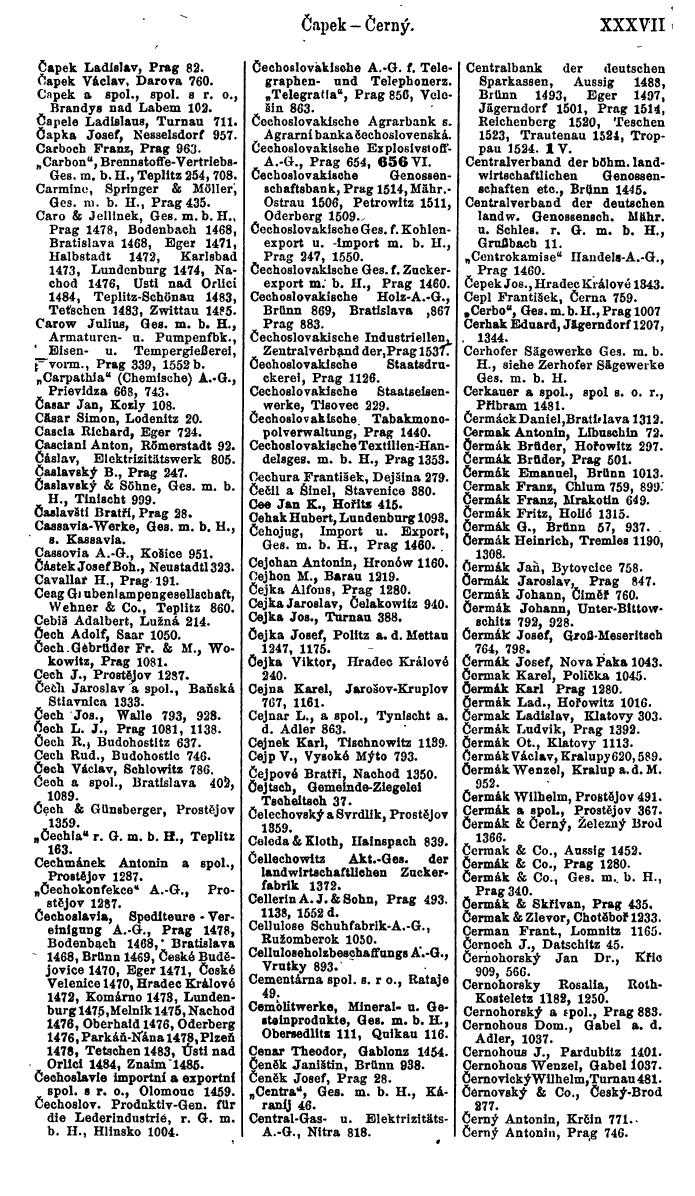 Compass. Finanzielles Jahrbuch 1923, Band V: Tschechoslowakei. - Page 49