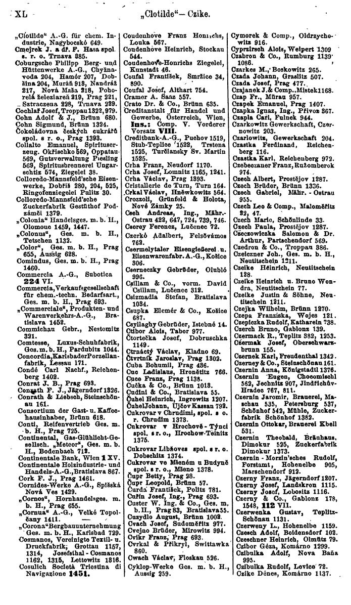 Compass. Finanzielles Jahrbuch 1923, Band V: Tschechoslowakei. - Seite 52