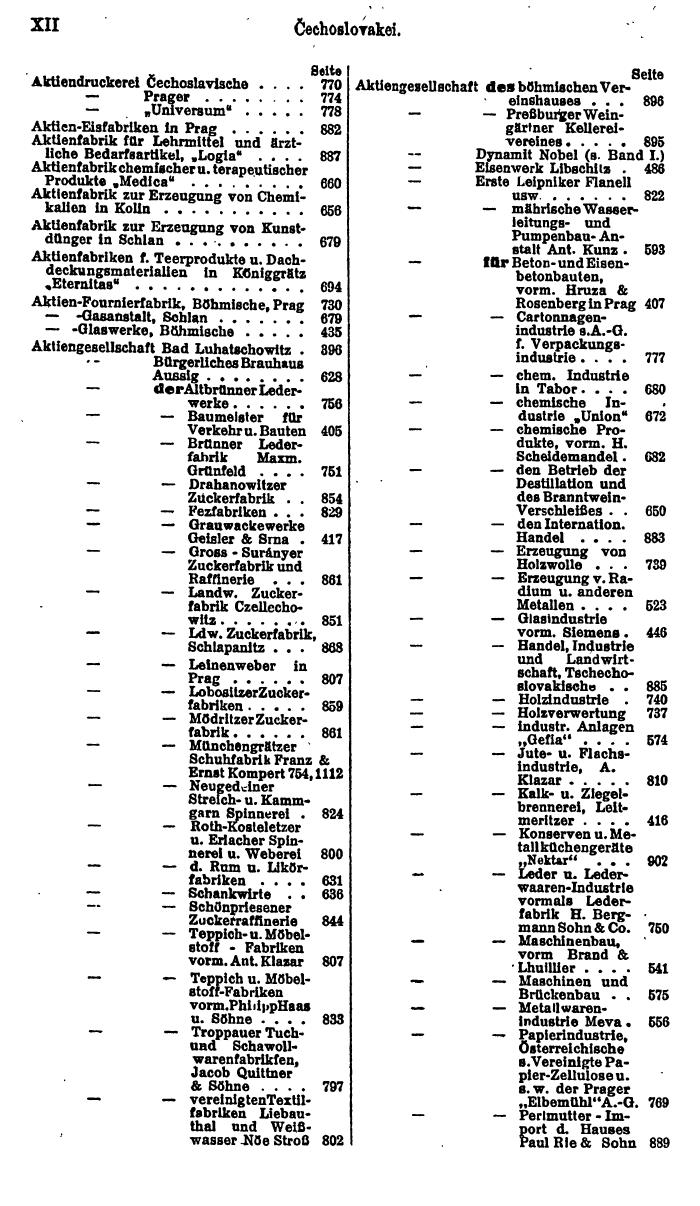 Compass. Finanzielles Jahrbuch 1924, Band II: Tschechoslowakei. - Page 16