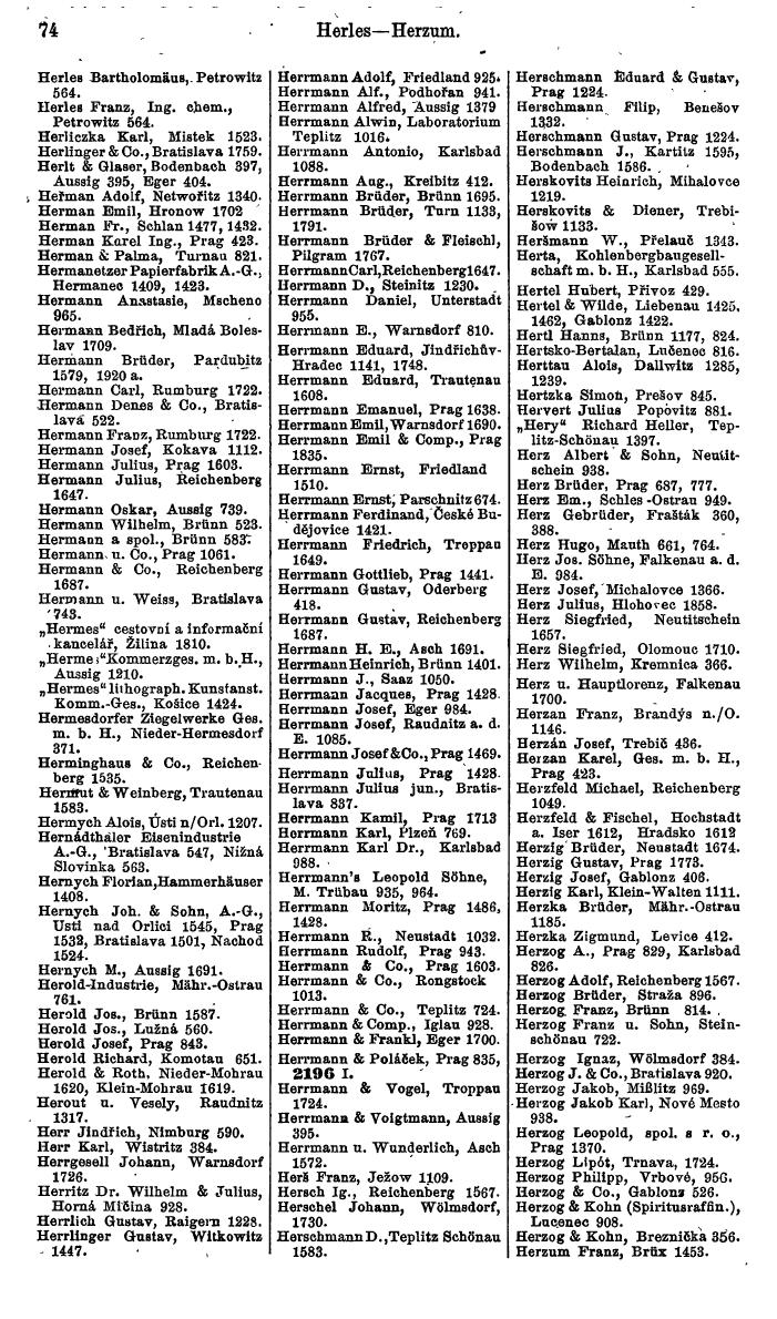 Compass. Finanzielles Jahrbuch 1924, Band V: Tschechoslowakei. - Page 110