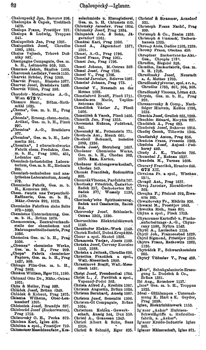 Compass. Finanzielles Jahrbuch 1924, Band V: Tschechoslowakei. - Page 118