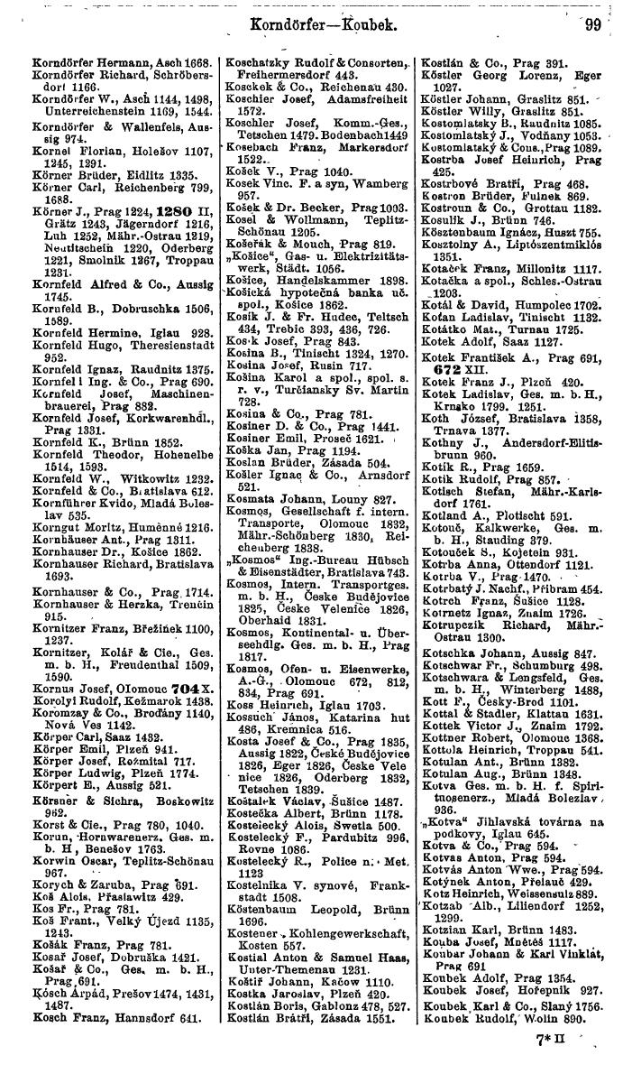 Compass. Finanzielles Jahrbuch 1924, Band V: Tschechoslowakei. - Page 135