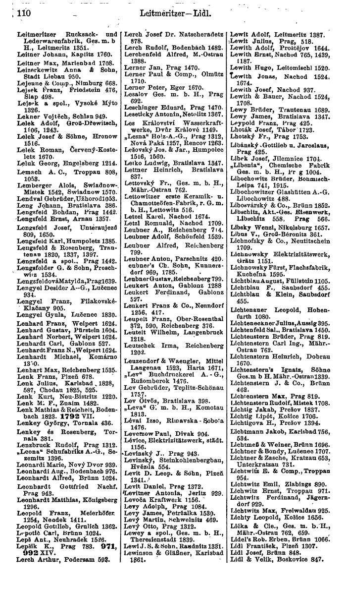 Compass. Finanzielles Jahrbuch 1924, Band V: Tschechoslowakei. - Page 146