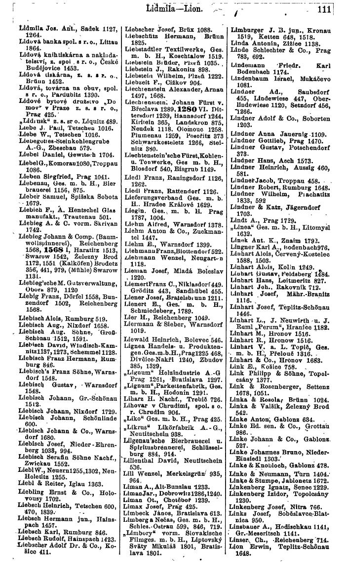 Compass. Finanzielles Jahrbuch 1924, Band V: Tschechoslowakei. - Seite 147