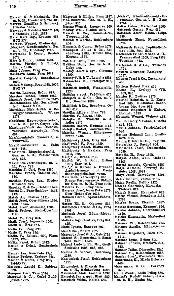 Compass. Finanzielles Jahrbuch 1924, Band V: Tschechoslowakei. - Page 154