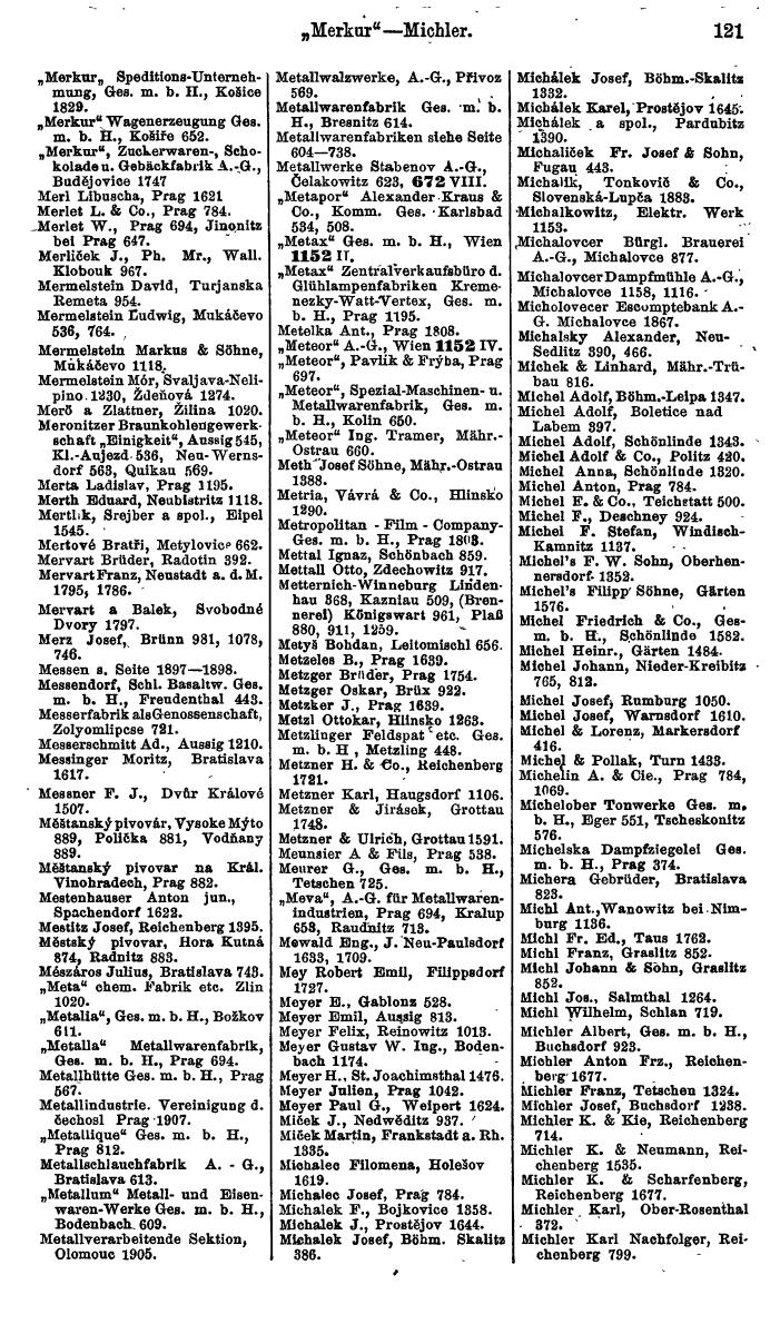 Compass. Finanzielles Jahrbuch 1924, Band V: Tschechoslowakei. - Page 157