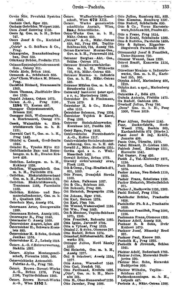 Compass. Finanzielles Jahrbuch 1924, Band V: Tschechoslowakei. - Page 169