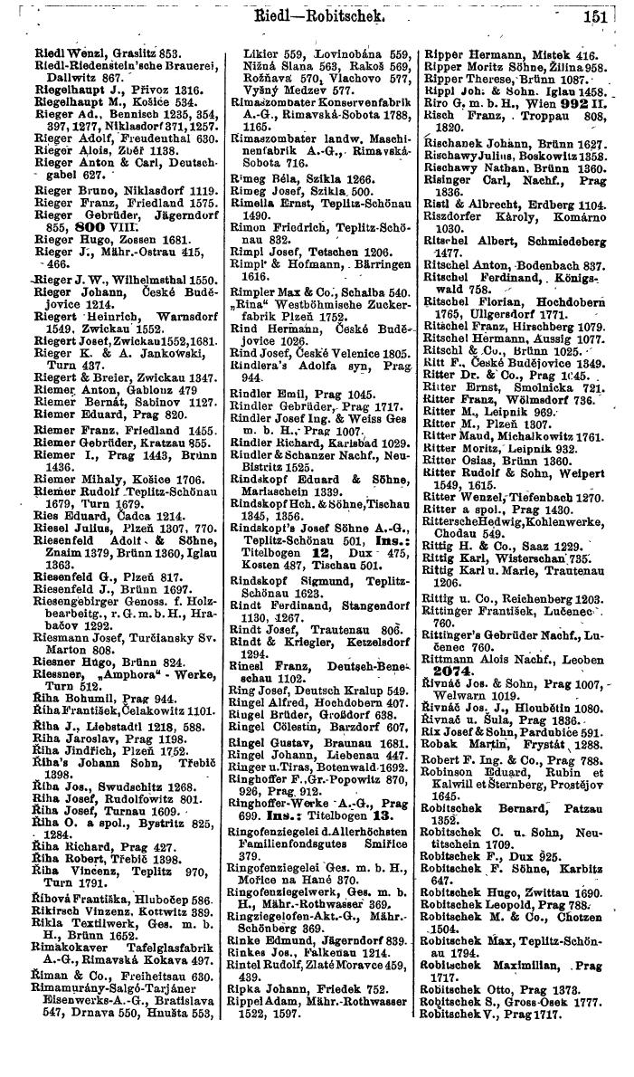 Compass. Finanzielles Jahrbuch 1924, Band V: Tschechoslowakei. - Page 187