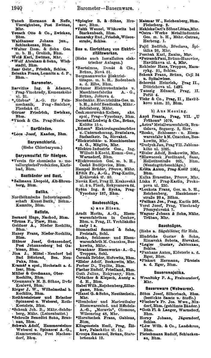 Compass. Finanzielles Jahrbuch 1924, Band V: Tschechoslowakei. - Page 2098