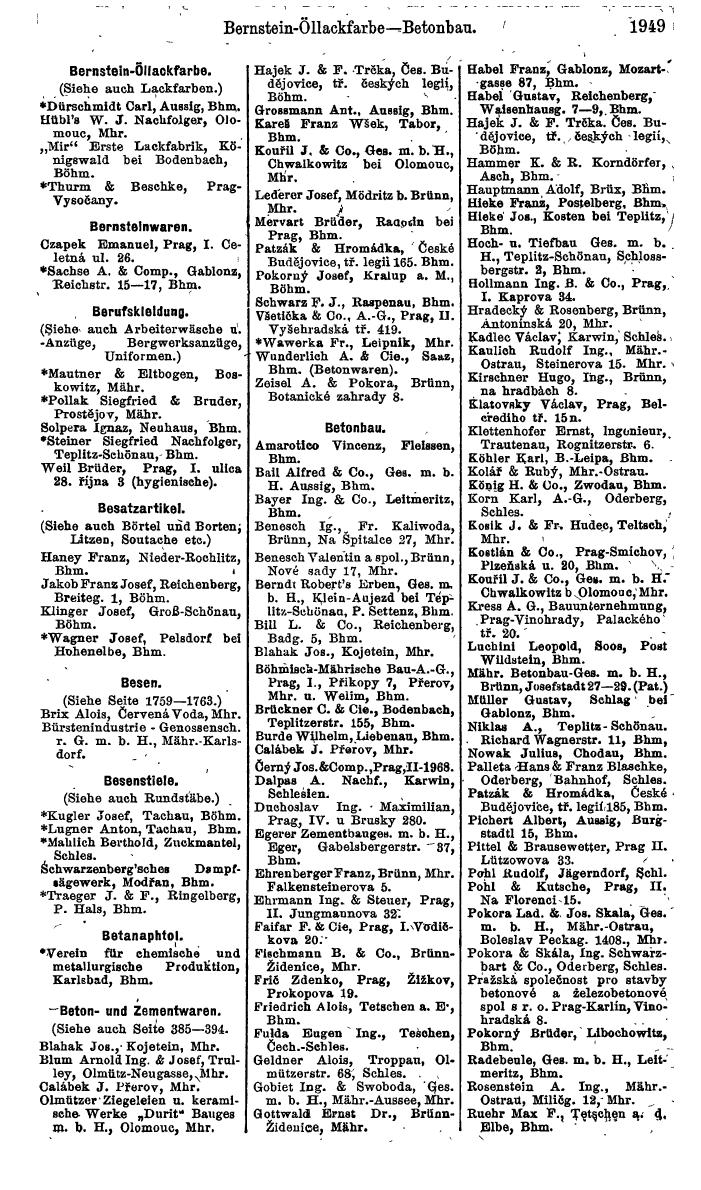 Compass. Finanzielles Jahrbuch 1924, Band V: Tschechoslowakei. - Page 2107