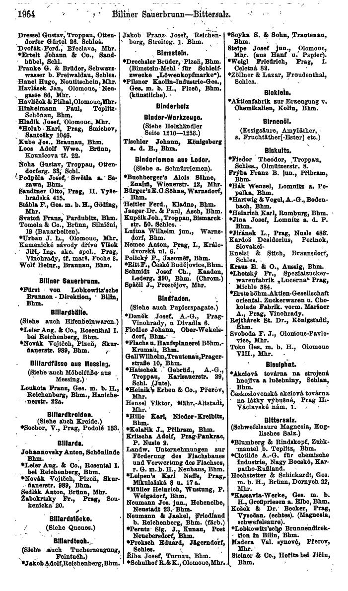 Compass. Finanzielles Jahrbuch 1924, Band V: Tschechoslowakei. - Seite 2112