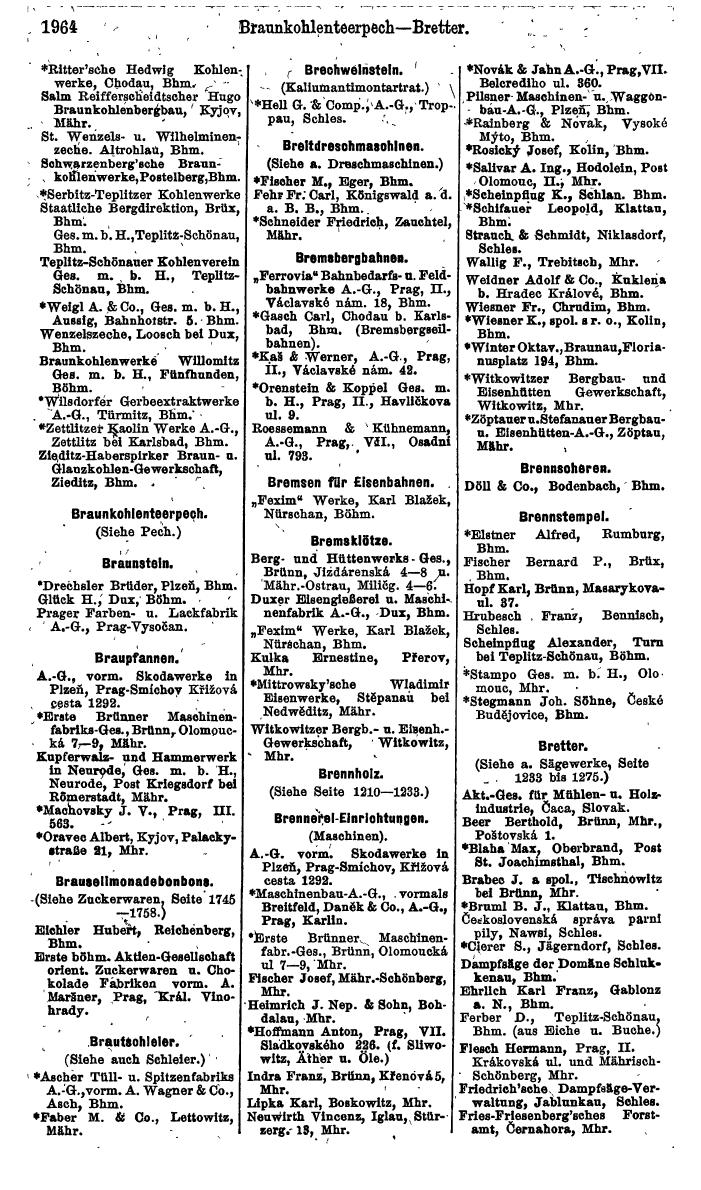 Compass. Finanzielles Jahrbuch 1924, Band V: Tschechoslowakei. - Seite 2122