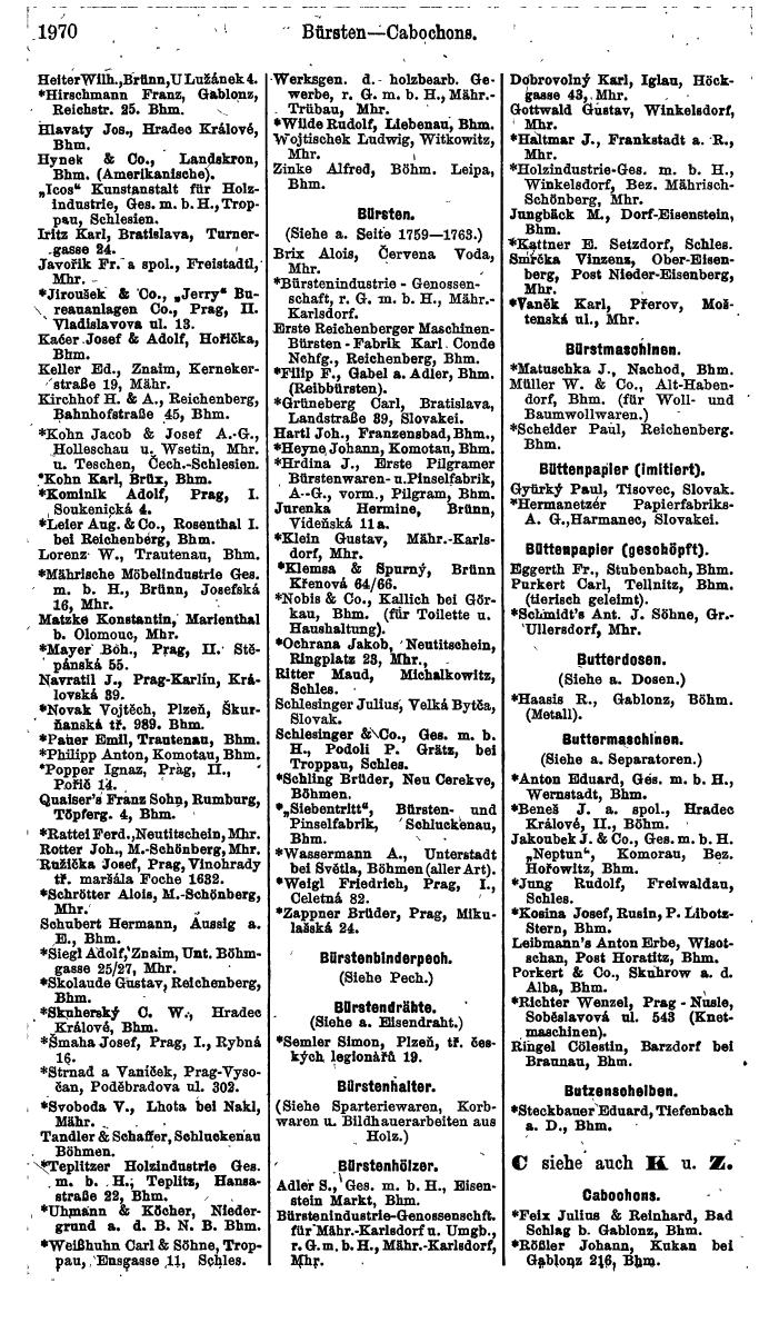 Compass. Finanzielles Jahrbuch 1924, Band V: Tschechoslowakei. - Seite 2128