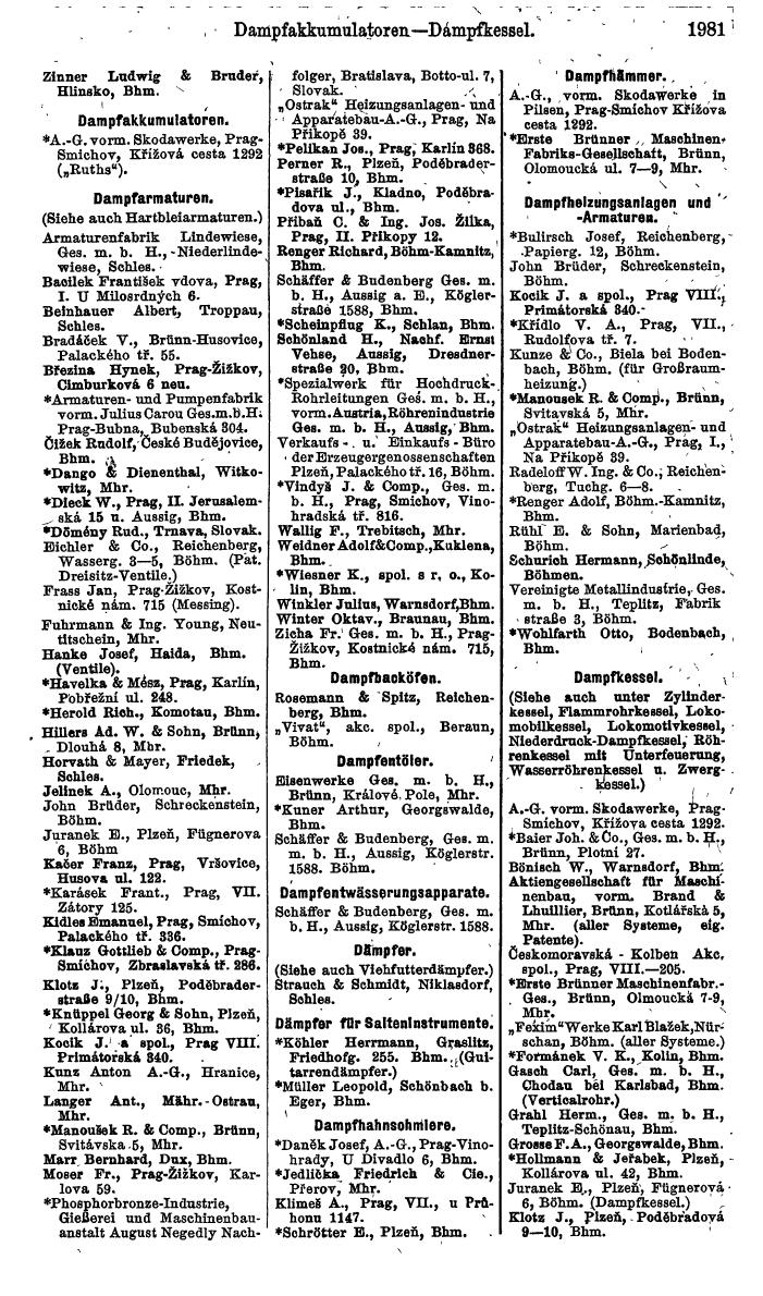 Compass. Finanzielles Jahrbuch 1924, Band V: Tschechoslowakei. - Page 2139