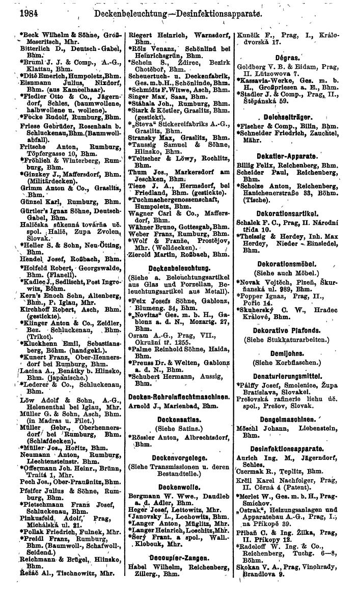 Compass. Finanzielles Jahrbuch 1924, Band V: Tschechoslowakei. - Seite 2142