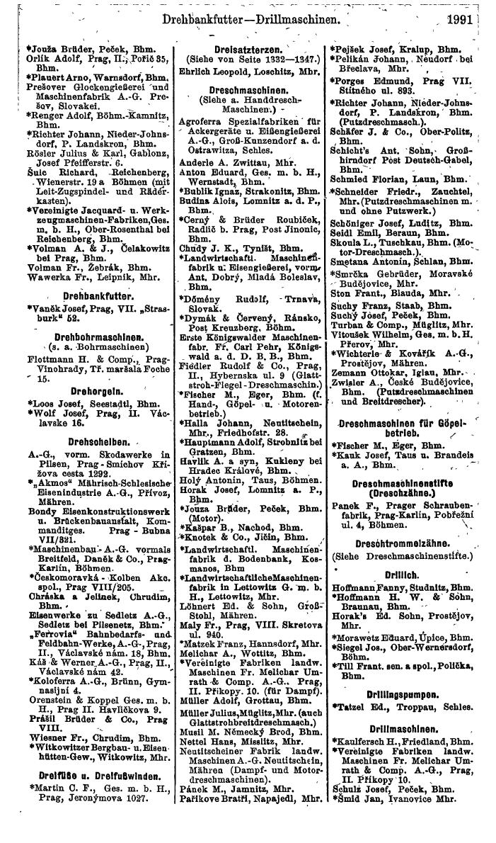 Compass. Finanzielles Jahrbuch 1924, Band V: Tschechoslowakei. - Page 2149