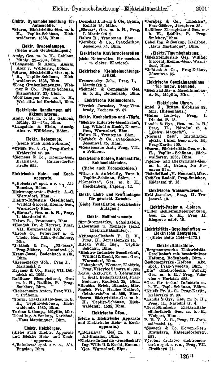 Compass. Finanzielles Jahrbuch 1924, Band V: Tschechoslowakei. - Seite 2159