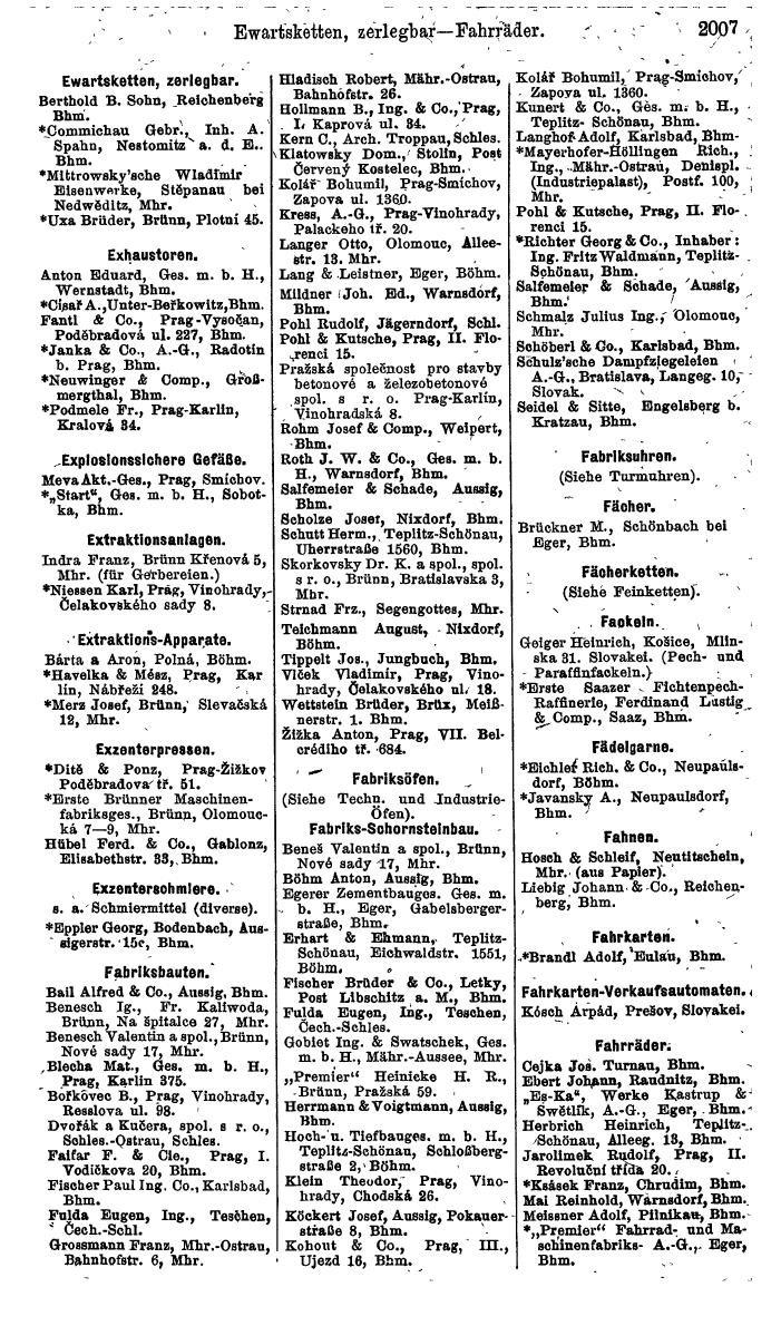 Compass. Finanzielles Jahrbuch 1924, Band V: Tschechoslowakei. - Page 2165