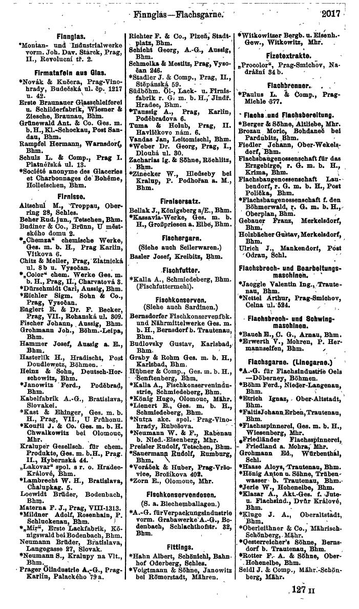 Compass. Finanzielles Jahrbuch 1924, Band V: Tschechoslowakei. - Page 2175