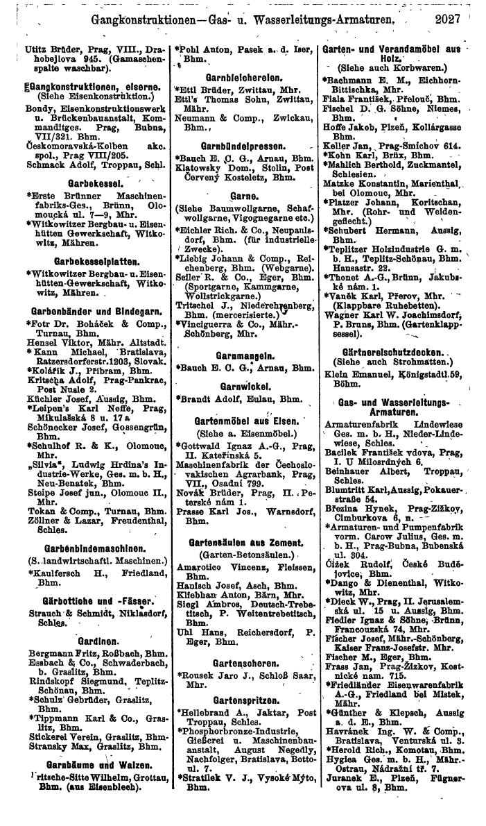 Compass. Finanzielles Jahrbuch 1924, Band V: Tschechoslowakei. - Page 2185