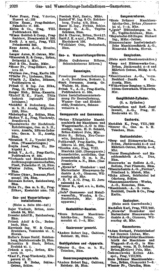 Compass. Finanzielles Jahrbuch 1924, Band V: Tschechoslowakei. - Seite 2186