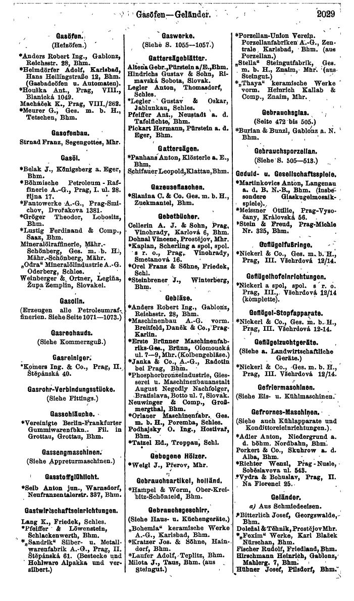 Compass. Finanzielles Jahrbuch 1924, Band V: Tschechoslowakei. - Page 2187