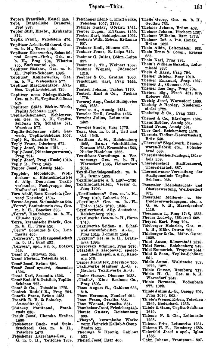 Compass. Finanzielles Jahrbuch 1924, Band V: Tschechoslowakei. - Page 219