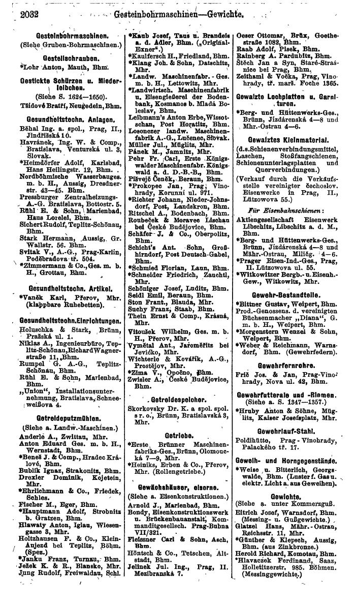 Compass. Finanzielles Jahrbuch 1924, Band V: Tschechoslowakei. - Seite 2190