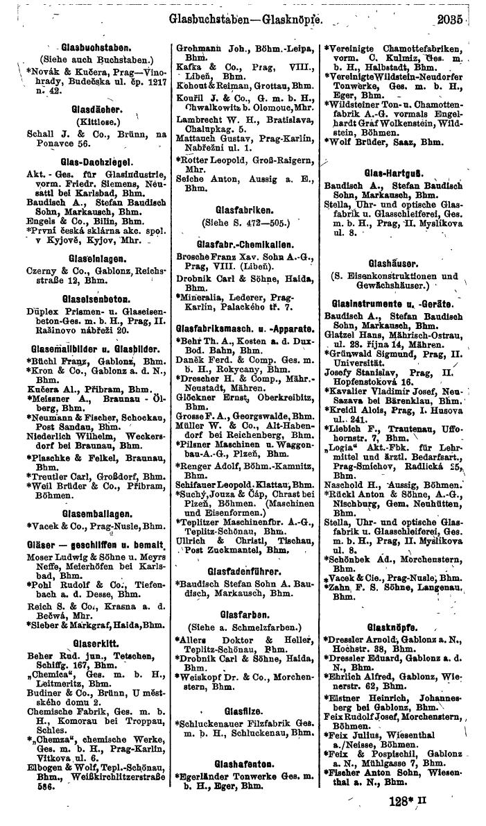 Compass. Finanzielles Jahrbuch 1924, Band V: Tschechoslowakei. - Page 2193