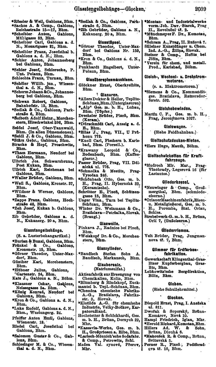 Compass. Finanzielles Jahrbuch 1924, Band V: Tschechoslowakei. - Page 2197