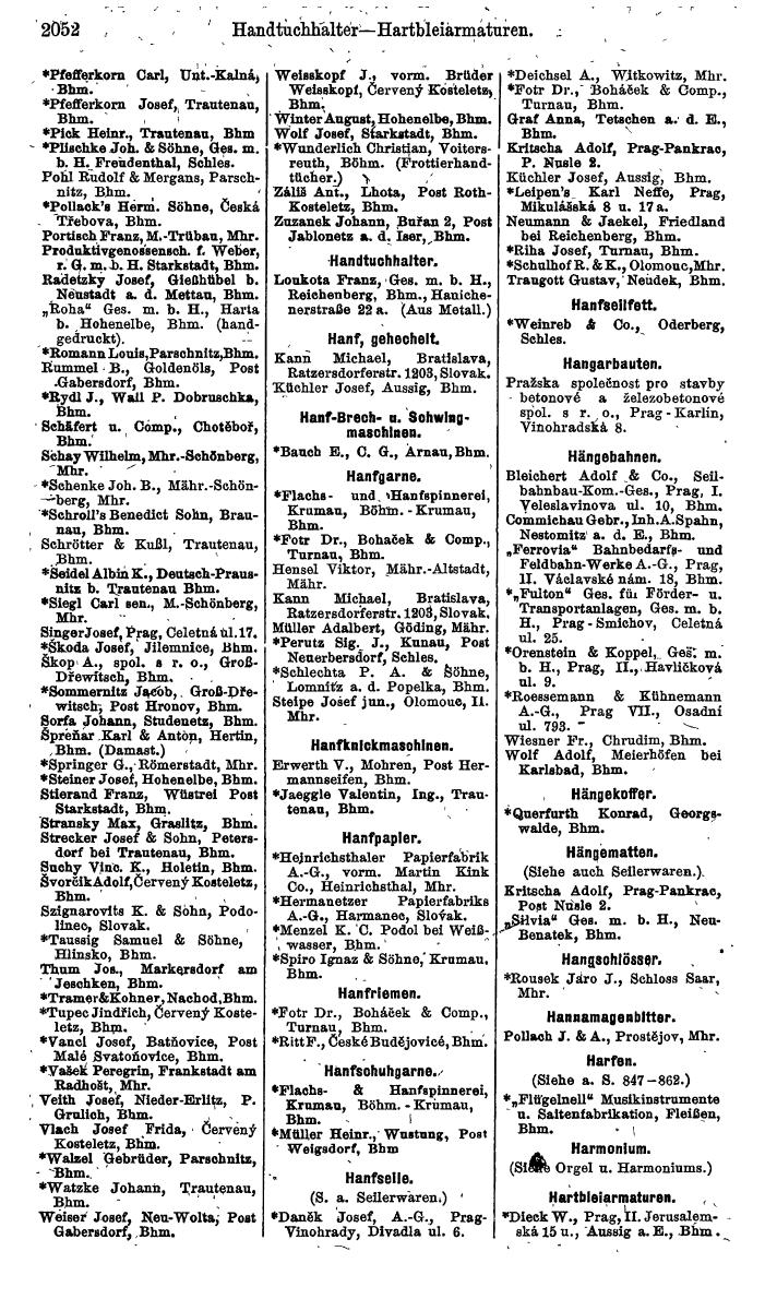 Compass. Finanzielles Jahrbuch 1924, Band V: Tschechoslowakei. - Seite 2210