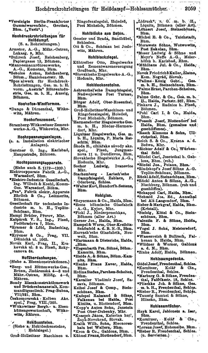 Compass. Finanzielles Jahrbuch 1924, Band V: Tschechoslowakei. - Page 2217