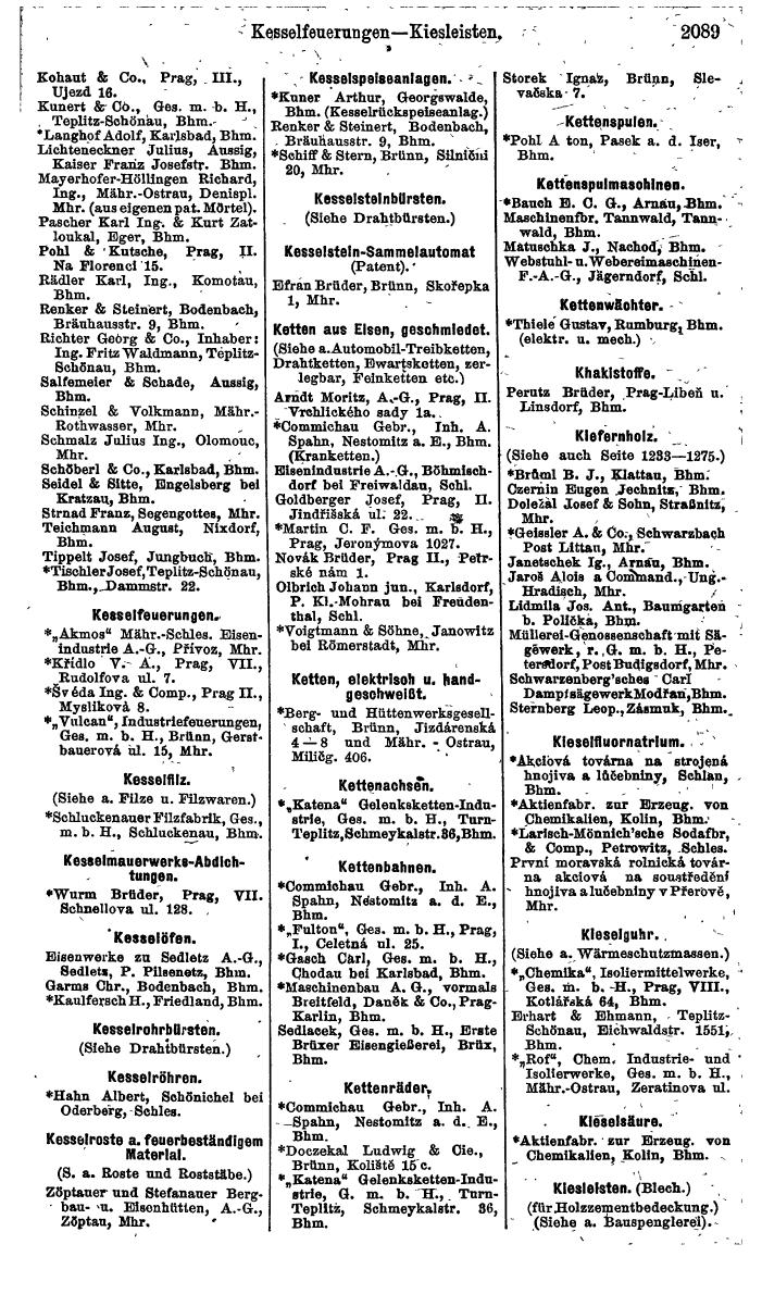 Compass. Finanzielles Jahrbuch 1924, Band V: Tschechoslowakei. - Page 2247