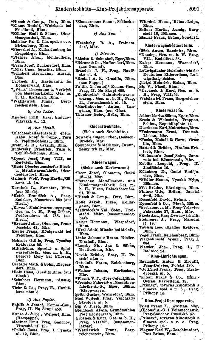 Compass. Finanzielles Jahrbuch 1924, Band V: Tschechoslowakei. - Page 2249