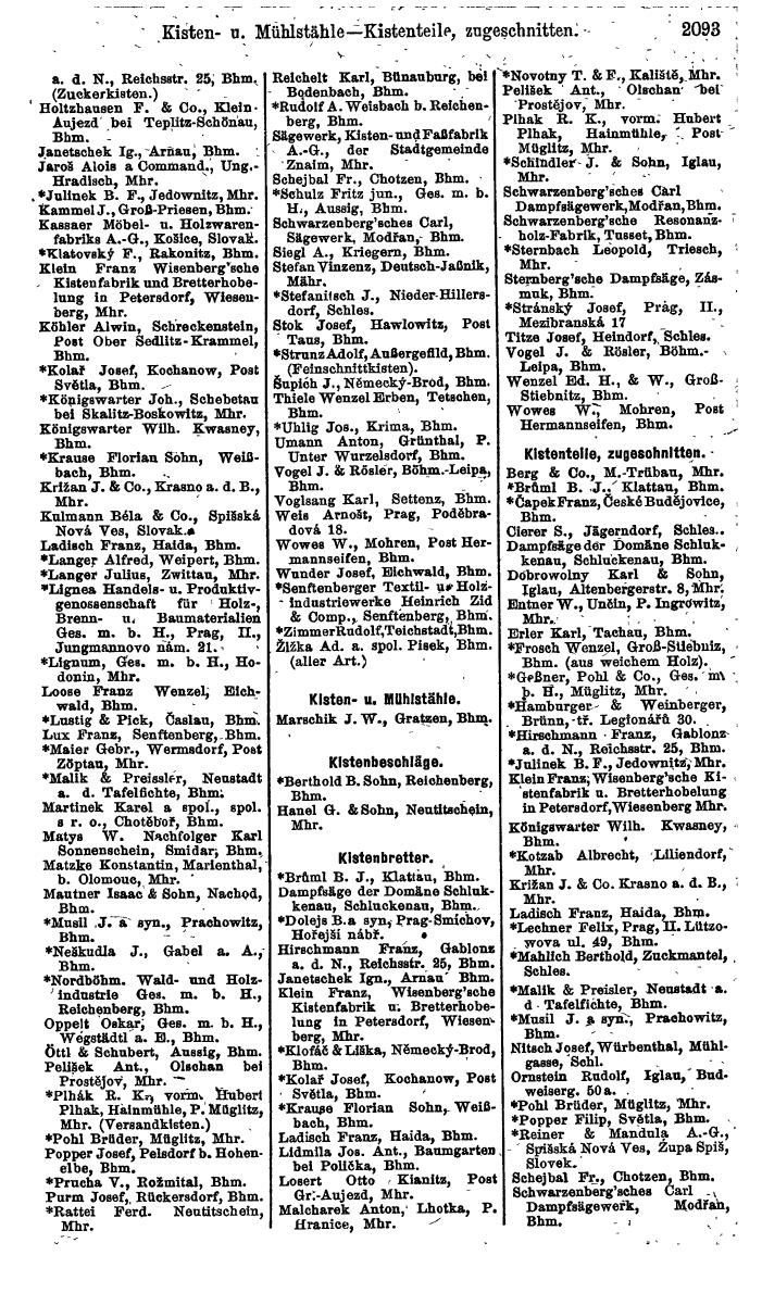 Compass. Finanzielles Jahrbuch 1924, Band V: Tschechoslowakei. - Page 2251