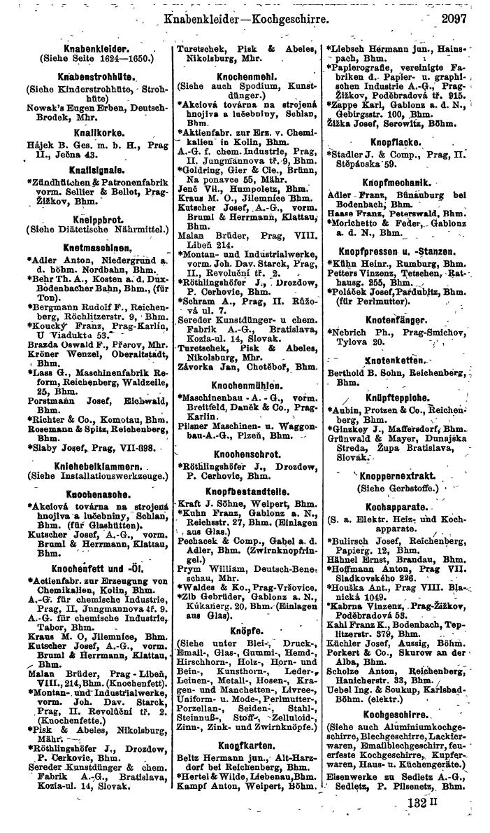 Compass. Finanzielles Jahrbuch 1924, Band V: Tschechoslowakei. - Page 2255