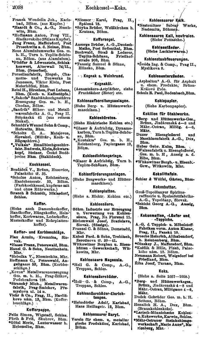 Compass. Finanzielles Jahrbuch 1924, Band V: Tschechoslowakei. - Page 2256