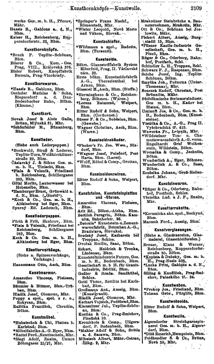 Compass. Finanzielles Jahrbuch 1924, Band V: Tschechoslowakei. - Page 2267